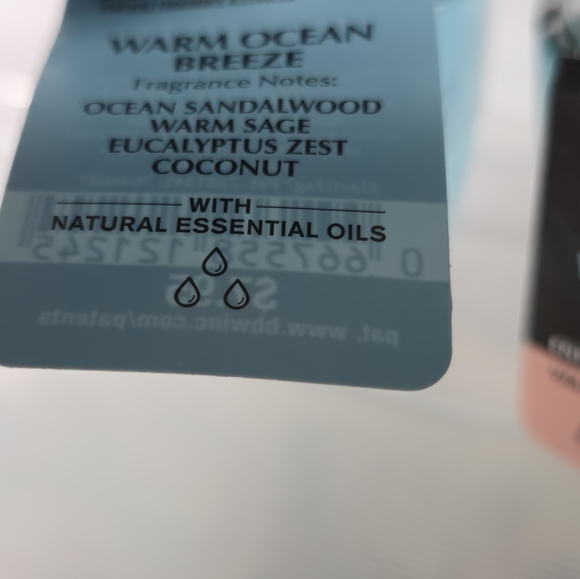 White barn Bath & body works warm ocean breeze wallflower refill enhanced Nwt - Picture 2 of 2